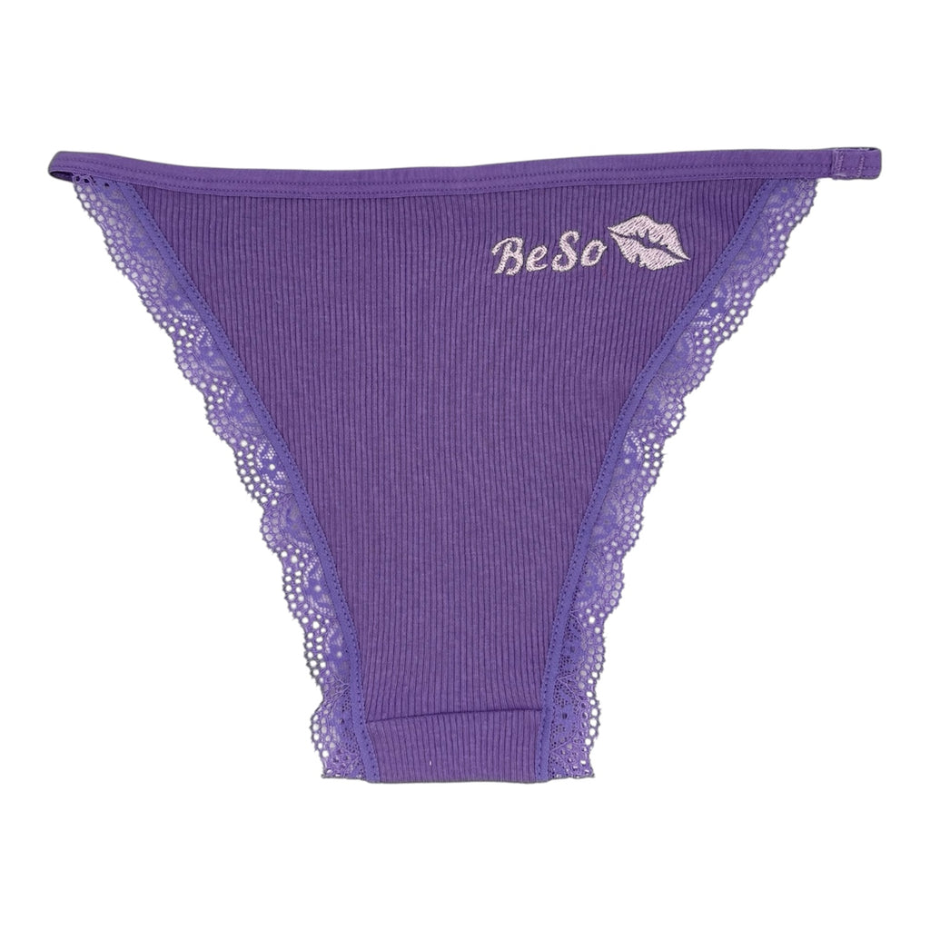 A flat image of the back of Berry Sorbet’s Grape Mist Beso briefs on a white background.