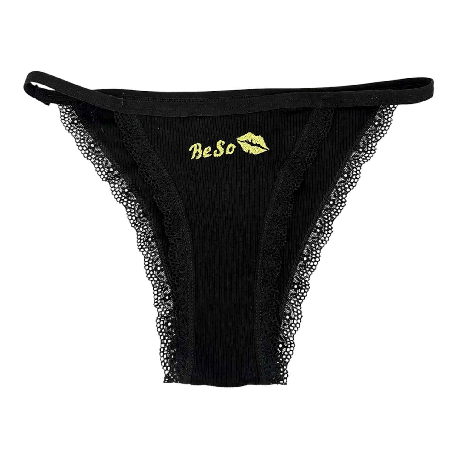 A flat image of Berry Sorbet’s Black Berry Beso briefs on a white background.